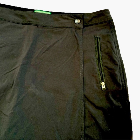 L.L. Bean Womens Everyday Performance Wrap Skort Short Black Size 14 - Picture 2 of 6